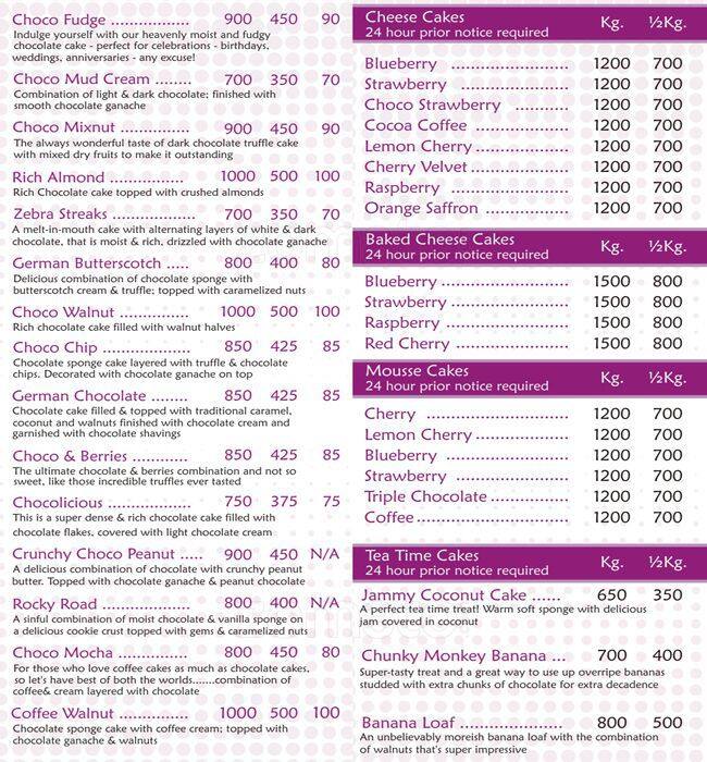 Menu at Hot Cherries, Gurugram, UG9, Block C, Omaxe Gurgaon Mall