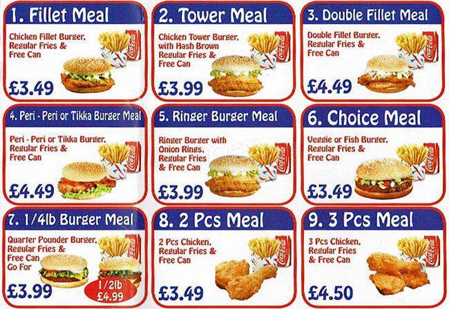 HFC menu