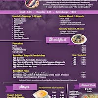 Long Island Beach Bowl Acai Cafe Islip Urbanspoon Zomato Scanned Menu For Long Island Beach Bowl Acai Cafe
