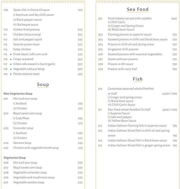 Royal China Delivery menu