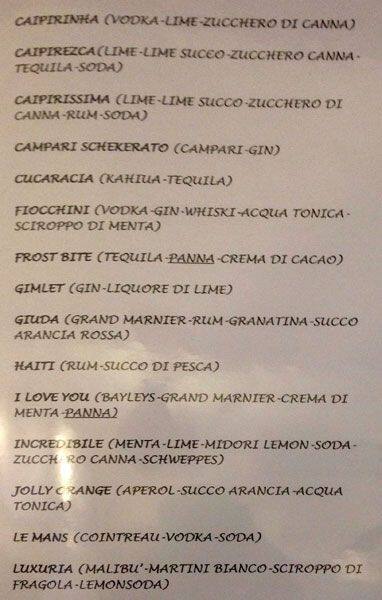 Menu di Sgroi Panificio & Pasticceria 