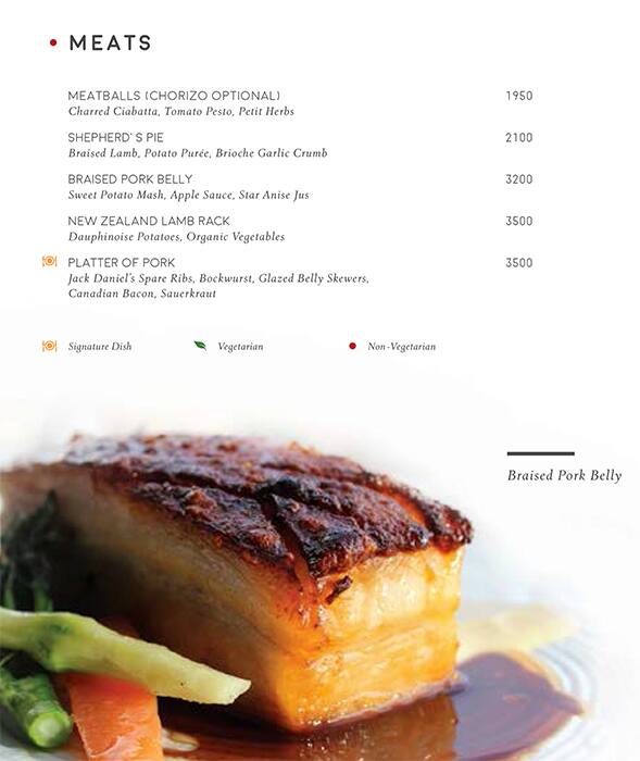 Sette Mara menu