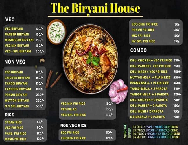 The on sale biryani house