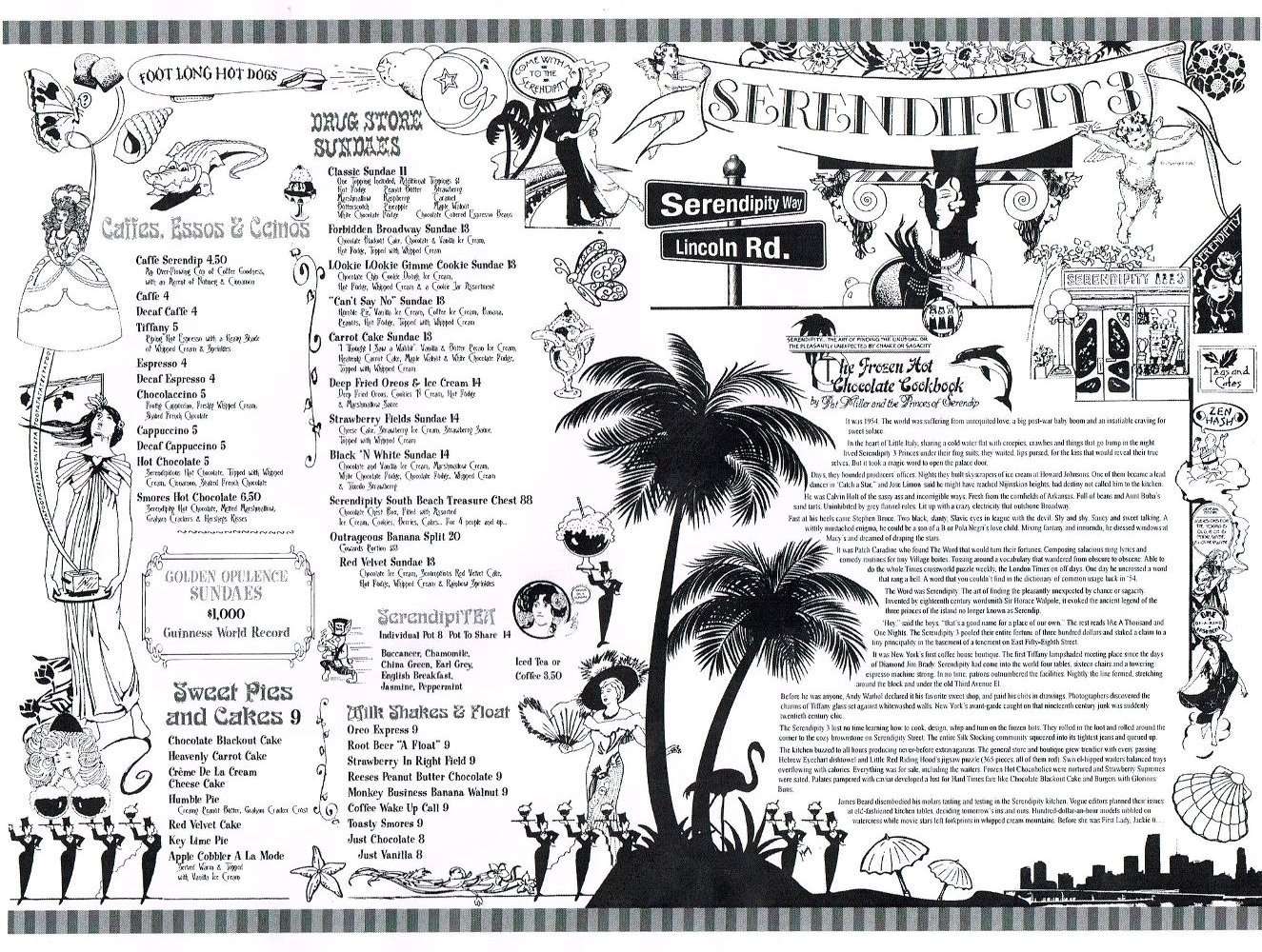 Serendipity 3 Menu Menu For Serendipity 3 South Beach Miami