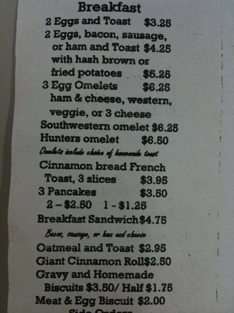 Menu at Stone House Restaurant, Delphi