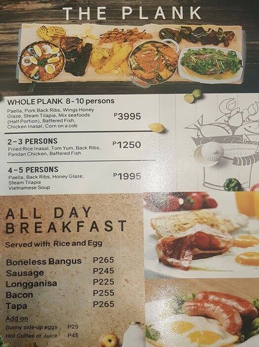 Silver Bucket Menu, Menu for Silver Bucket, Tagaytay City, Tagaytay