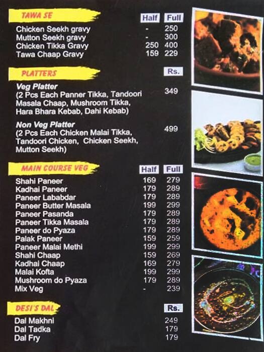 NAWAZISH BIRYANI CENTER menu