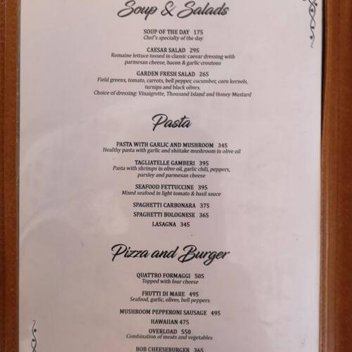 Bag Bag Of Beans Tagaytay Menu Price
