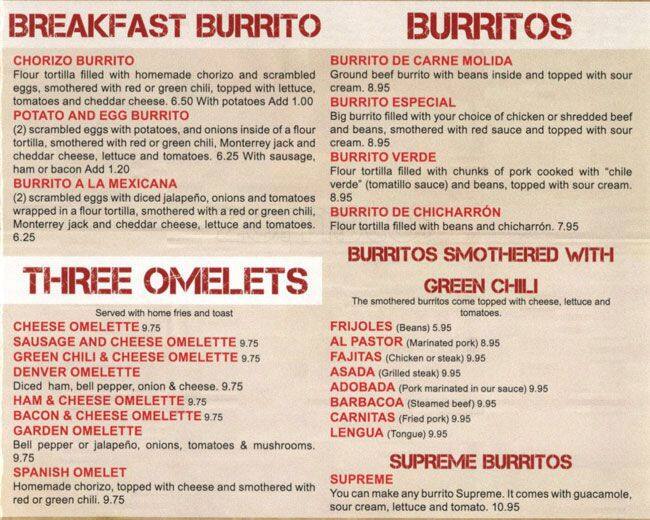 Los Toritos Menu, Menu for Los Toritos, Aurora, Denver Urbanspoon/Zomato