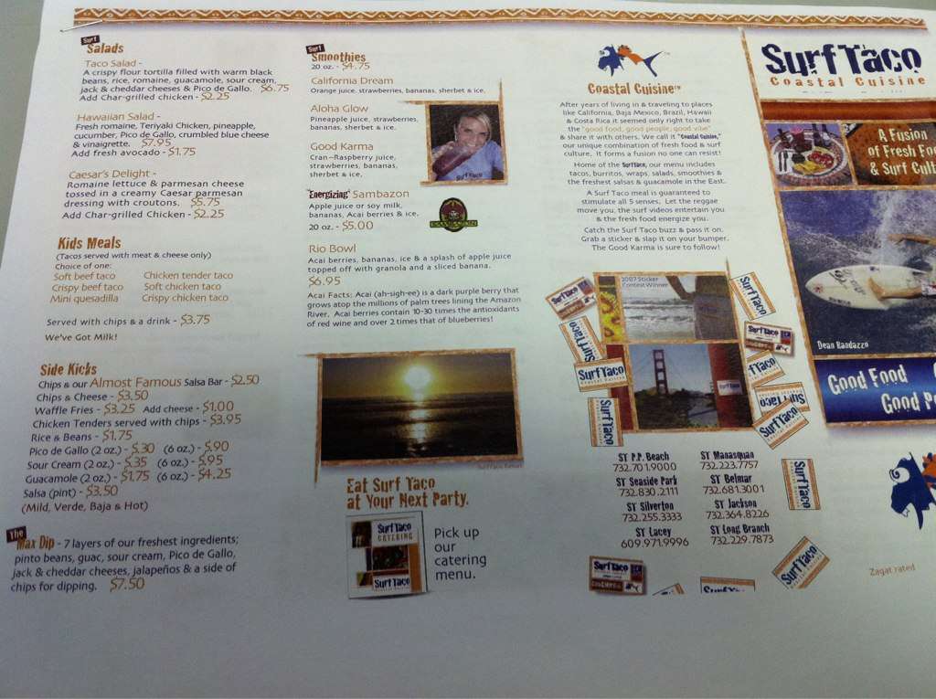 Surf Taco Jackson Menu, Menu for Surf Taco Jackson, Jackson, Jackson