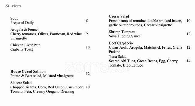 Sidecar menu