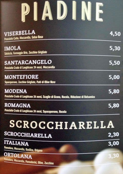 Menu di Saporita 