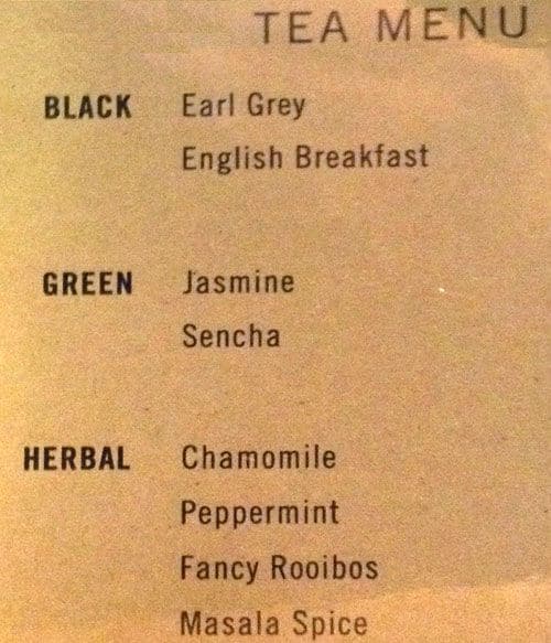 Menu at JJ Bean Coffee Roasters cafe, Port Moody, 400 Capilano Rd Unit 7