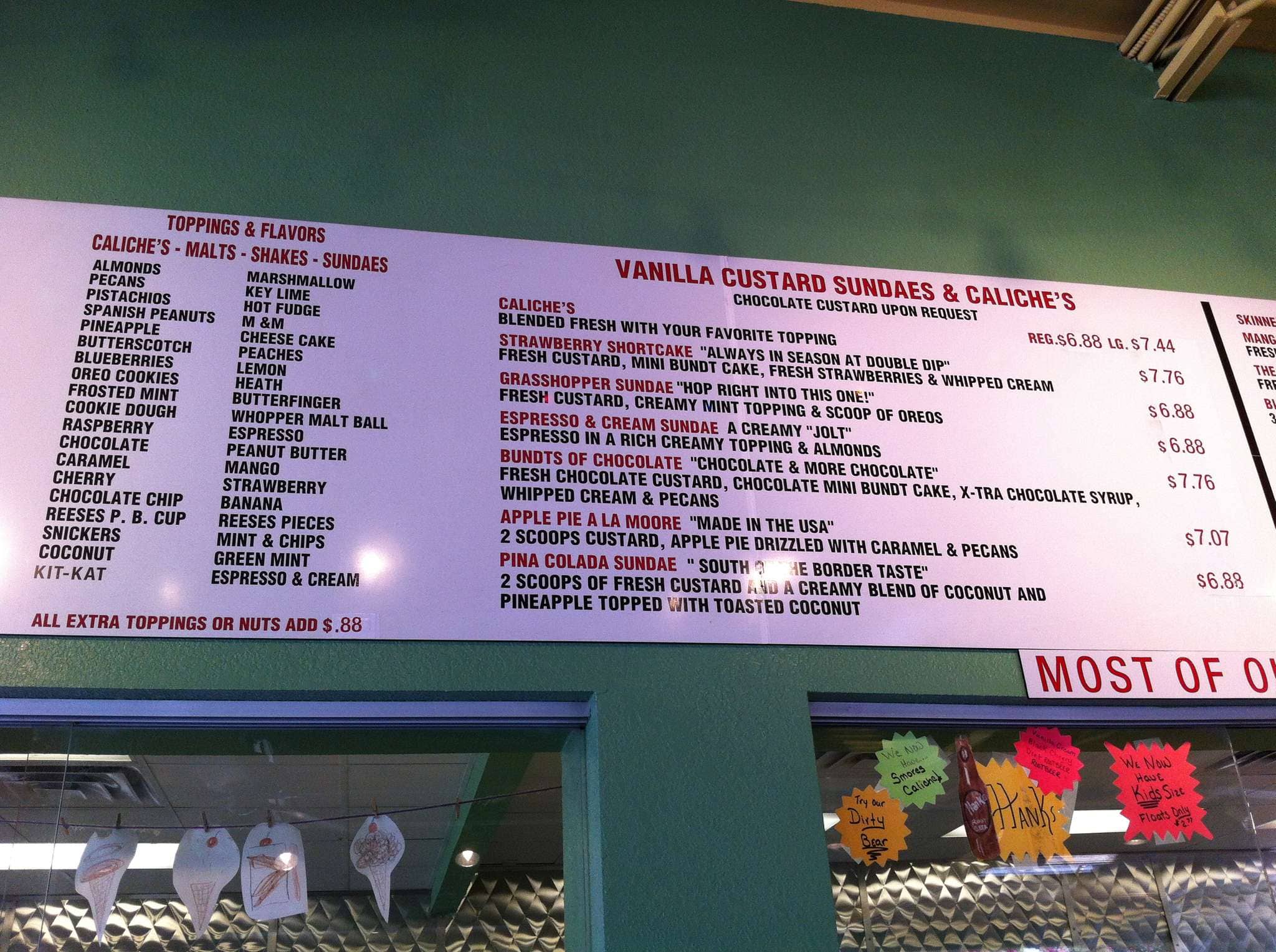 Double Dip Frozen Custard Menu Urbanspoon/Zomato