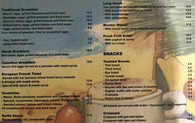 The Pantry Menu Menu For The Pantry Burleigh Heads Gold Coast