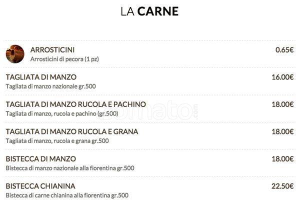 Menu di Ristorante Pizzeria 'nduja Bufala e Pachino 