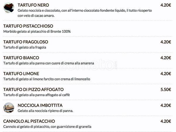 Menu di Ristorante Pizzeria 'nduja Bufala e Pachino 
