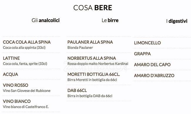 Menu di Ristorante Pizzeria 'nduja Bufala e Pachino 