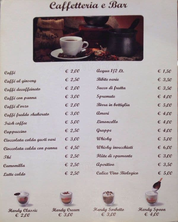 Menu di Gelateria Oasi 