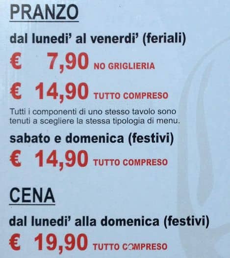 Menu di Buddha Restaurant 