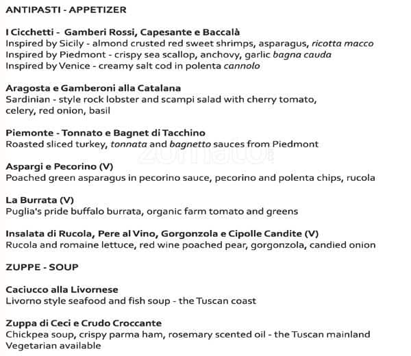 Mezzo Mezzo - JW Marriott Mumbai Juhu Menu - Zomato