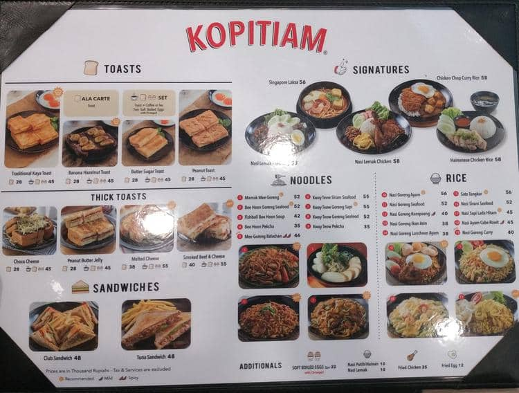 Kopitiam Menu, Menu for Kopitiam, SCBD, Jakarta - Zomato Indonesia