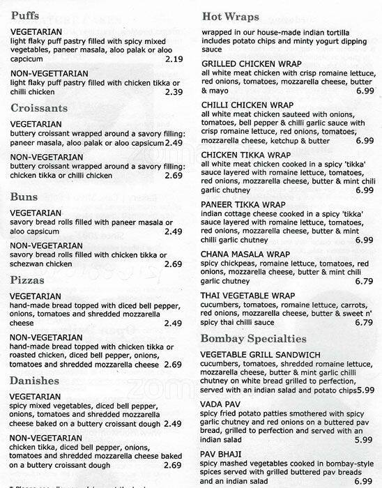 Hot Breads menu, Menu restauracji Hot Breads, Sharpstown, Houston