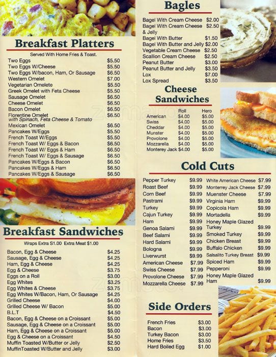 Strawberry Deli Menu, Menu for Strawberry Deli, Greenwich Village, New