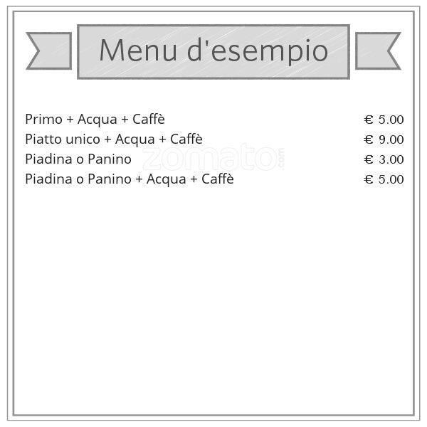 Menu di Bar Intercaffé 