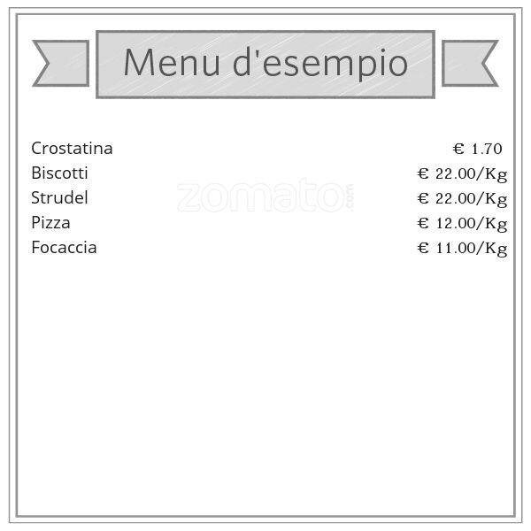 Menu di Impasta e sforna 