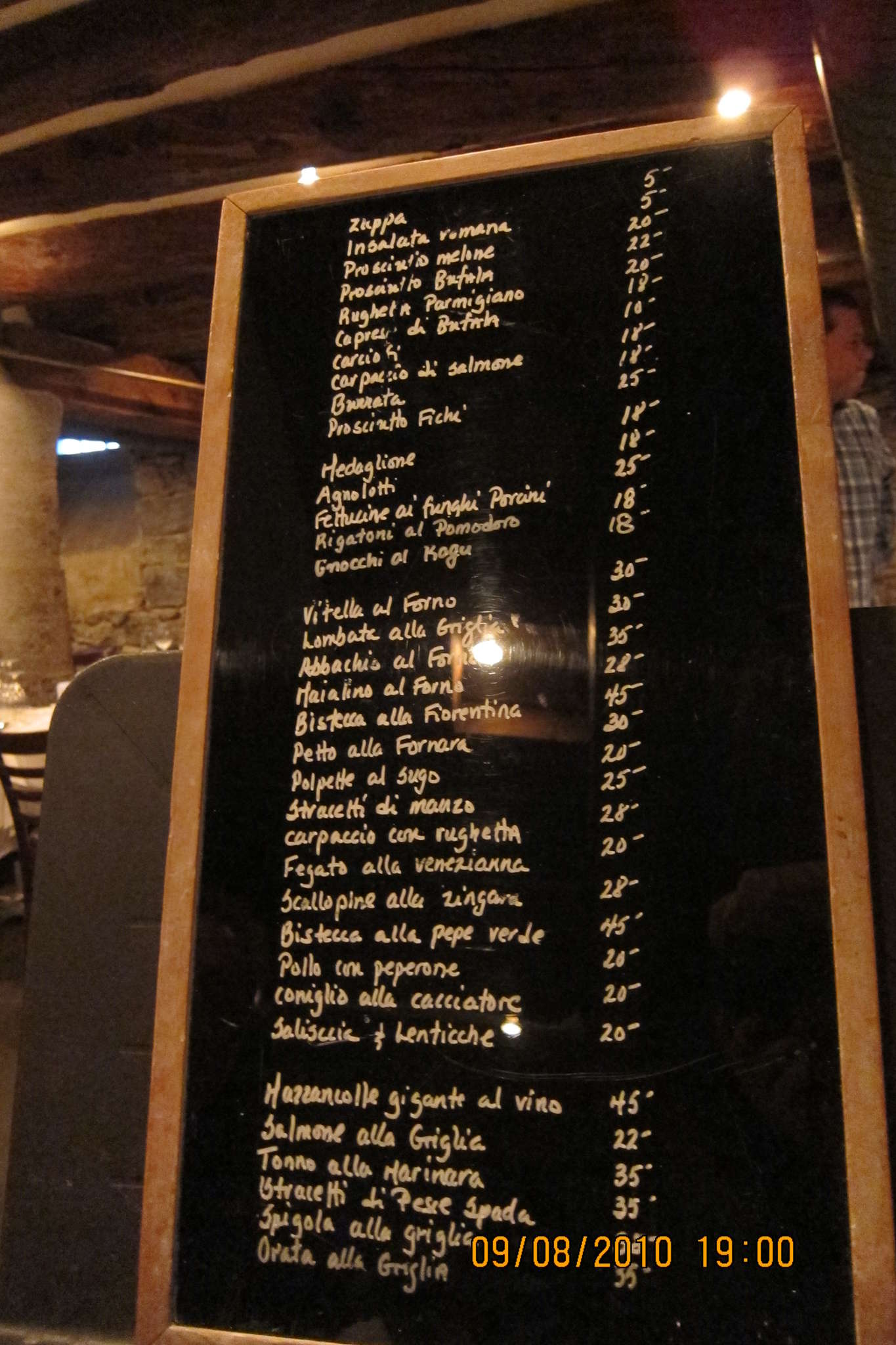 Restaurant Da Emma a Montreal Foto del Menu con Prezzi Urbanspoon/Zomato