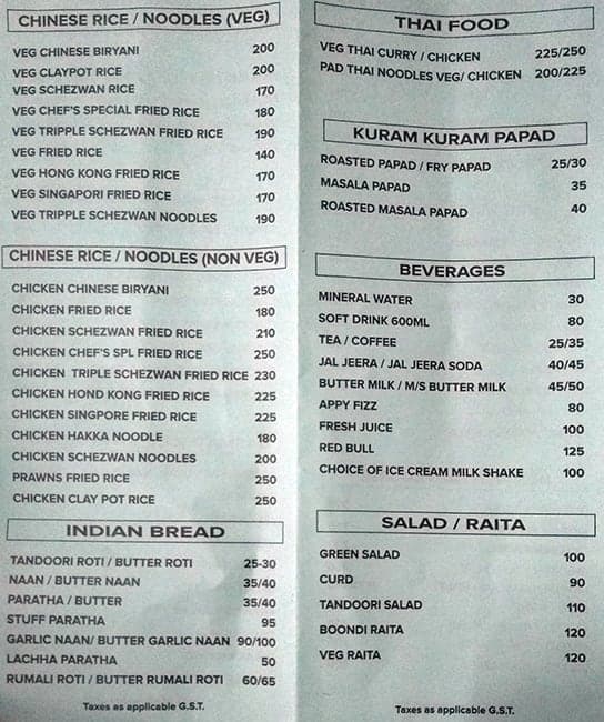 Menu At Royal Sea Food Family Restaurant Mumbai menu-at-royal-sea-food-family-restaurant-mumbai