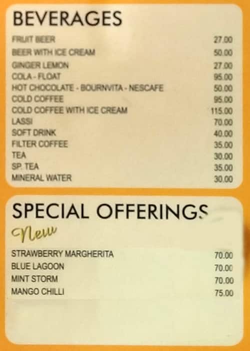 DP's Fast Food Center Matunga BUY 1 GET 1 FREE Offers menu