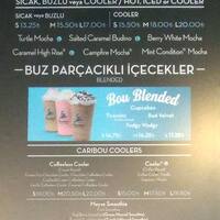 Caribou Coffee Menu Menu For Caribou Coffee Caddebostan Istanbul