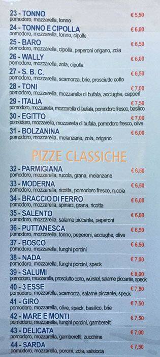 Menu di Pizza Max 