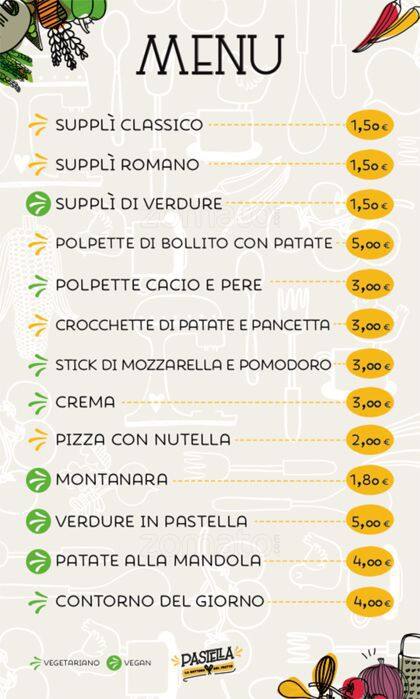 Menu di Pastella 