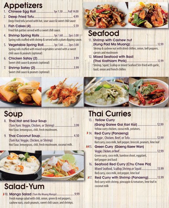 Thai To Go Menu, Menu for Thai To Go, Kanata, Ottawa Urbanspoon/Zomato