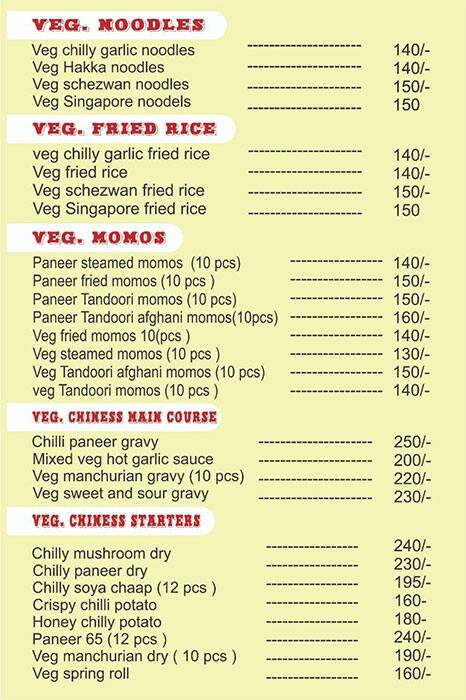 Menu of CFC Indian Kitchen, Sector 17, Dwarka, New Delhi