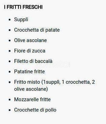 Menu di Vignola 