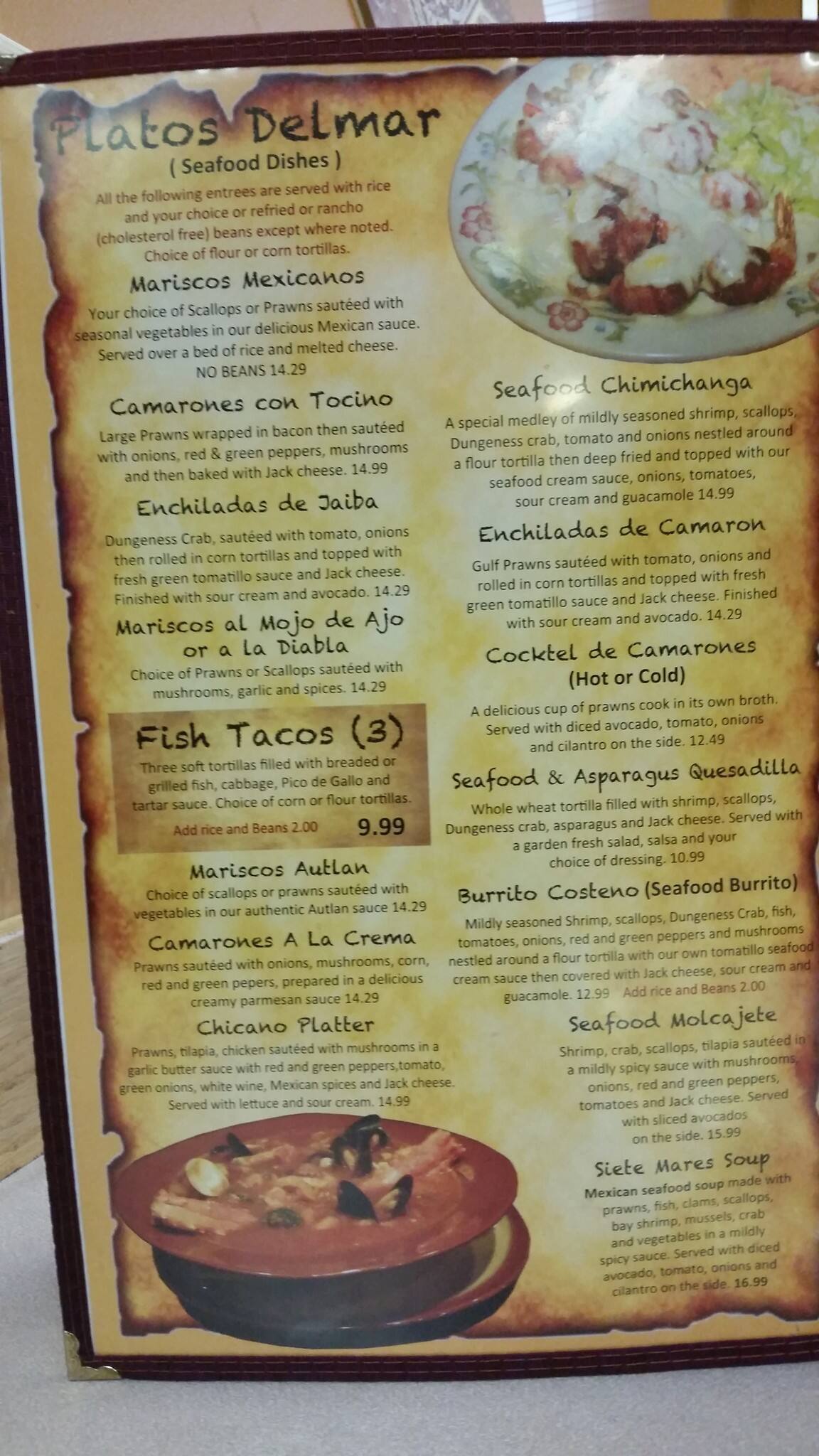 Menu at El  Porton  de Pepe restaurant Yakima