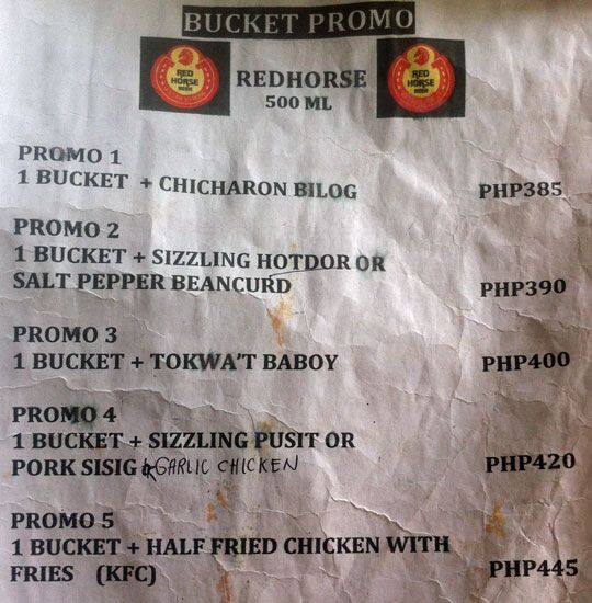 Mang Rudy's Tuna Grill & Papaitan menu