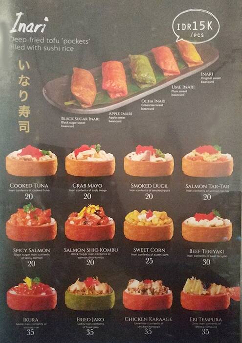 Menu Of Sushi Masa Pluit Jakarta