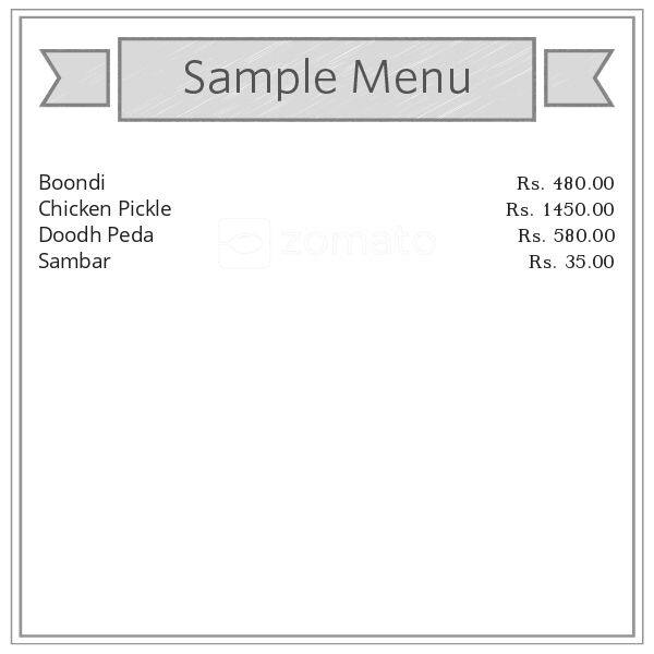 MANASA MESS & CATERING menu