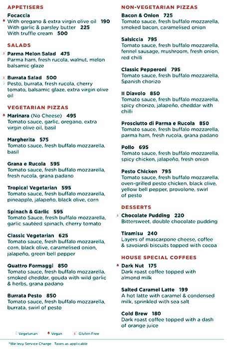 Leo S Menu Menu For Leo S Vasant Vihar New Delhi