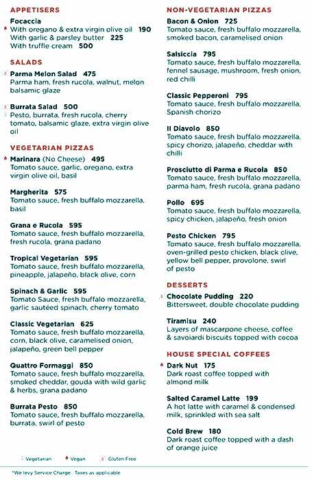 Leo S Menu Menu For Leo S Vasant Vihar New Delhi