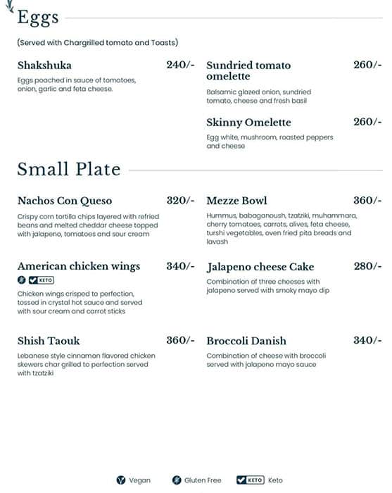 Menu at Cafe Hons House of No Sugar, Lucknow