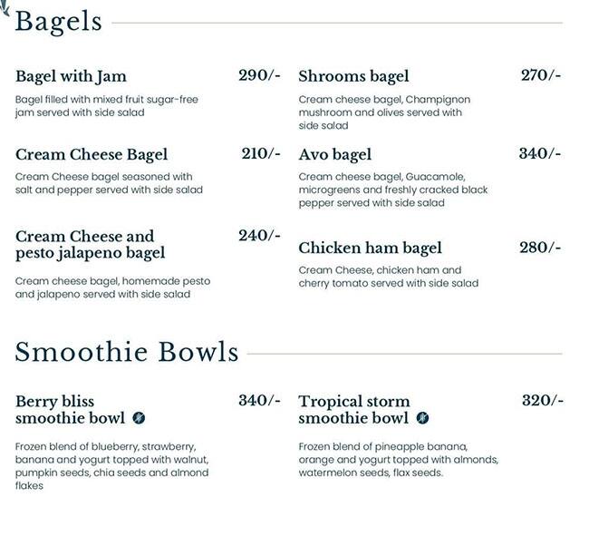 Menu at Cafe Hons House of No Sugar, Lucknow