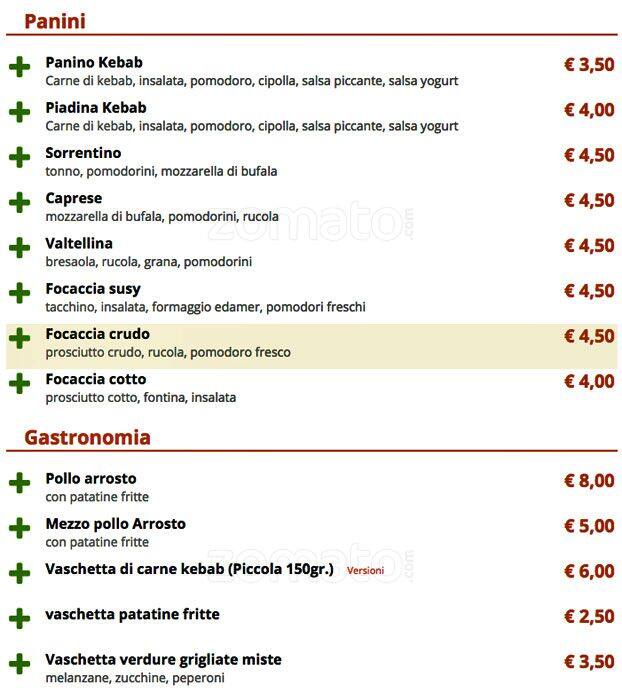Menu di L'artigiano della Vera Pizza Napoletana 
