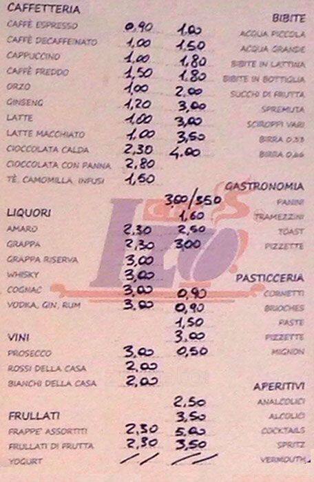 Menu di Mr. Za.Cu Caffetteria 