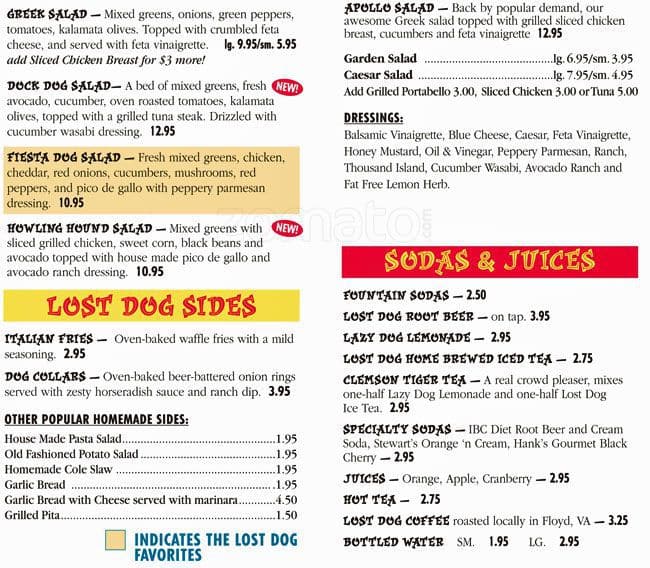 Menu At Lost Dog Cafe Arlington Washington Blvd menu-at-lost-dog-cafe-arlington-washington-blvd